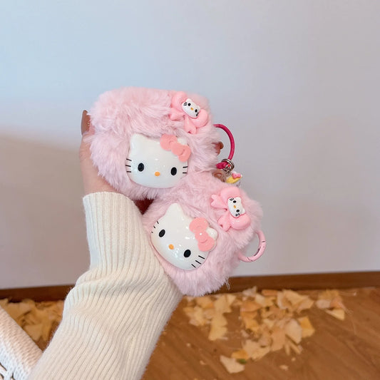 KC Kawaii Fluffy AirPods Case