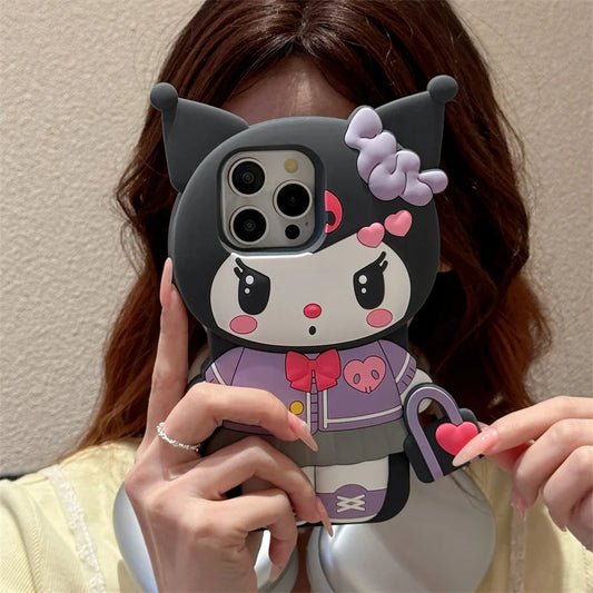 KC Kawaii Black + White IPhone Case