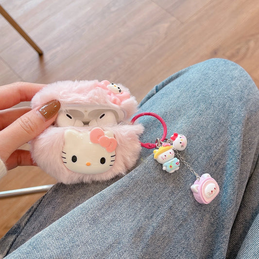 KC Kawaii Fluffy AirPods Case